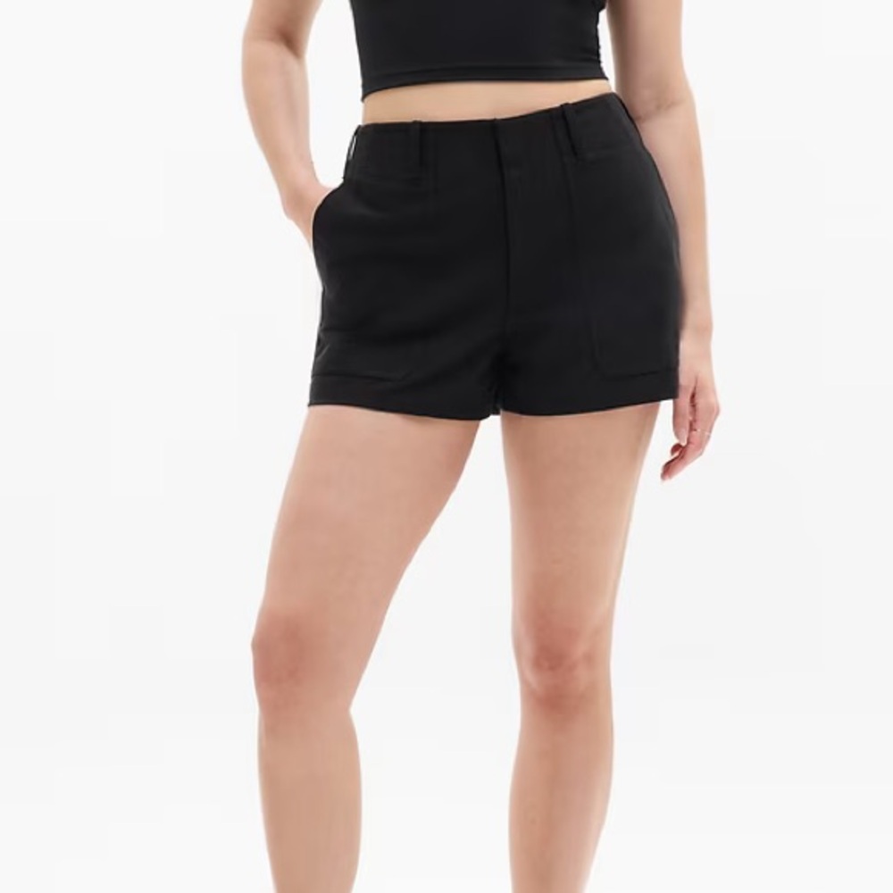 Athleta Skyline High Rise Shorts (Black) 6
